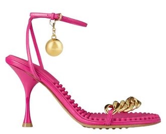 Bottega Veneta Pink Dot Heeled Sandals Size 37