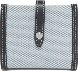 Burberry Light Blue Canvas Wallet (Bi-Fold) (Pre-Owned)