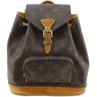 Louis Vuitton Brown Canvas Backpack (Pre-Owned)