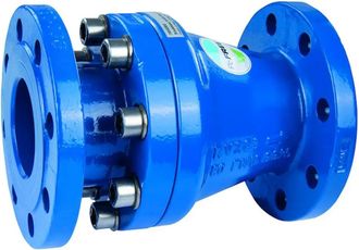 No Brand Resideo V&aacute;lvula Antirretorno Rv283s Brida, Recubierta De Polvo Azul, Dn 100, Rv283s-100a