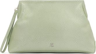Kazar Leren clutch handtas - Dames - Clutches - Groen - ONE Size - Leer - Tassen