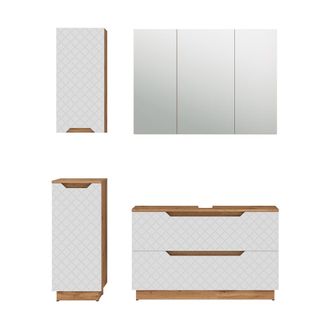 Vicco Conjunto De Muebles De Ba&ntilde;o Lotta, Blanco, 4 Piezas, Vicco