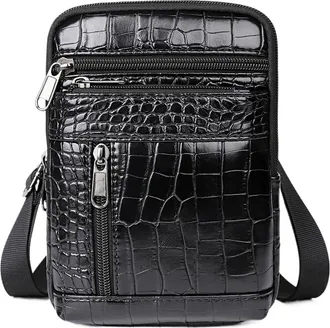 Generic Compatible For mens mini shoulder bag crossbody wallet tote sacoches hommes bolsos para hombre(1001)