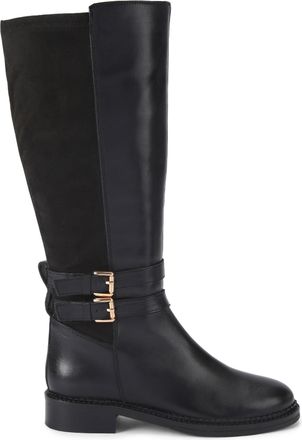 Kurt Geiger Womens Leather Trying Boots - Black - Size UK 5