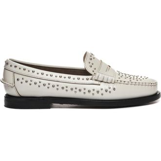 Sebago Dan Studs Loafer in White at Nordstrom, Size 10.5