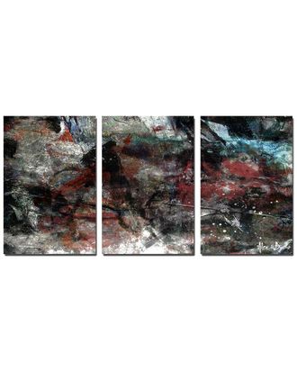 Ready2HangArt Ready2hangart Abstract 3Pc Wrapped Canvas Wall Art By Tristan Scott
