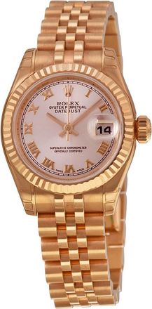 Rolex Pre-owned Rolex Lady-Datejust Champagne Dial Ladies Watch 179175CRJ