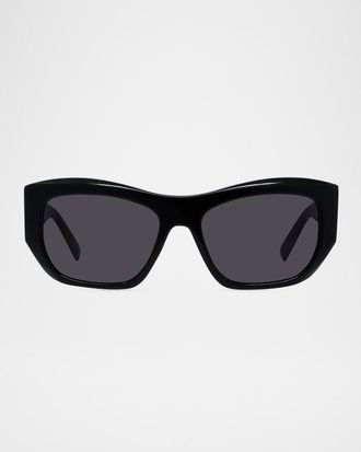 Givenchy GV Day Rectangular Acetate Sunglasses