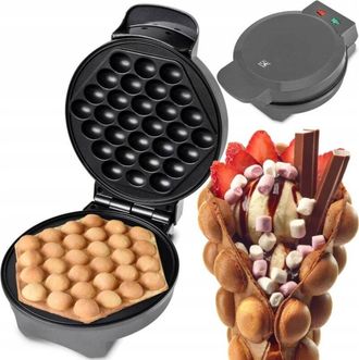OEM Egg Puffs Wafle De Burbujas Waffles Enrollados 850w Wafles De Burbujas Potentes