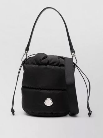 Moncler caradoc nylon bucket bag adjustable strap