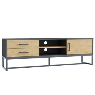 Concept Usine Mueble tv industrial con espacio de almacenamiento