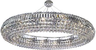 Searchlight Searchlight - Vesuvius - Lámpara de techo de 24 luces, cromada con cristales, E14