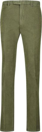 Boglioli Heren, Broeken, Groen, Maat: S Katoen