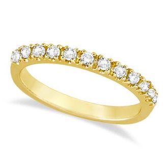 Allurez 14K Gold Gem-Set Stackable Anniversary Band in 0.25Ct, Diamond,yellow Gold at Nordstrom, Size 10.5