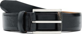 Johnston & Murphy Weston Smooth Leather Belt Mens Belts Black : 44
