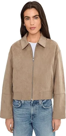 Levi's Faux Suede Bomber With Laydown Collar Womens Jacket Tan : XL, Polyester