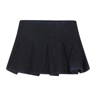 Diesel Denim Skirts, female, Blue, Size: W28 De-Rox Shorts
