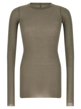 Rick Owens Olive Crew Neck T-Shirt