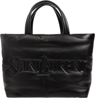 Saint Laurent Black Jersey Large Tote