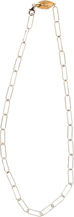 ALIGHIERI Lincognito Paperclip Chain Necklace in Gold Metal