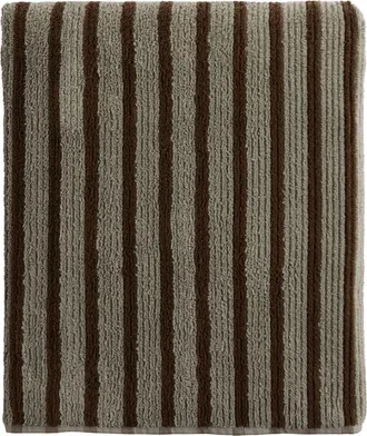 Parachute Resort Stripe Organic Cotton Towel in Moss With Java at Nordstrom, Size Bath Towel