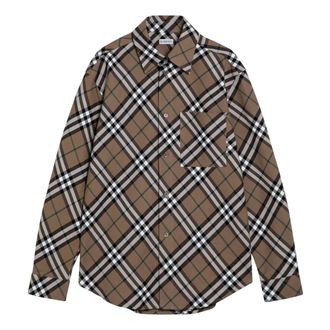Burberry Hombre, Camisas, Marrón, Talla: S