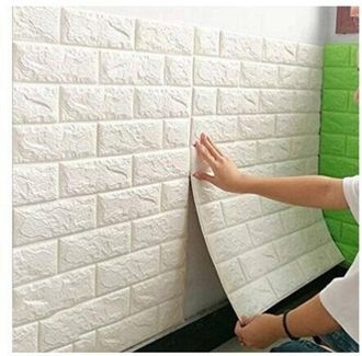 Trade Shop Trade Shop - Set 3 Panels 3d Wall Sticker Wall Tiles White Tiles Panel