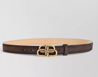 Balenciaga calf leather thin belt