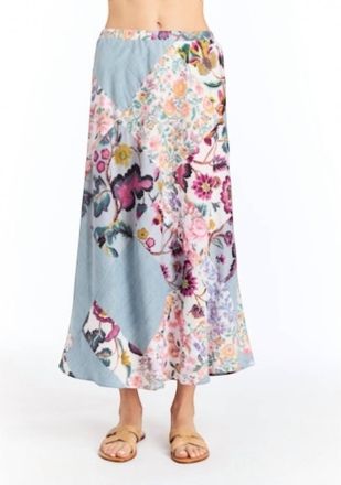 Drew Gwen High Waist Skirt In Chambray