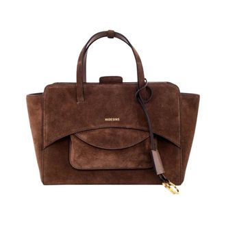 Hidesins Flap M Suede - - Bags - Donna - Marrone - ONE SIZE