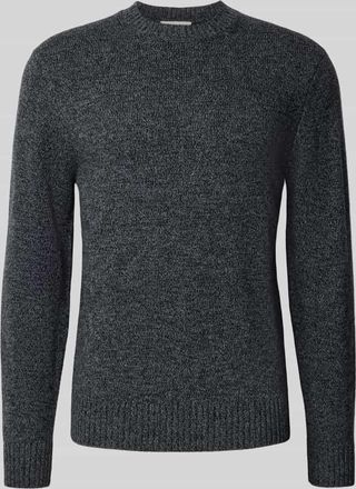 Casual Friday Casual Friday Strickpullover mit gerippten Abschlüssen Modell ANTE in Black, Größe XXXL