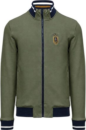 Aeronautica Frecce Tricolori Volledige Rits Sweatshirt - Heren - Vesten met rits - Groen - 2XL - Katoen - Hoodies & sweatvesten