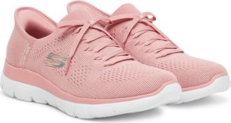 Skechers Womens Skechers Summits-New Daily 150263-ROS Pink Comfort Shoes HAWK3027