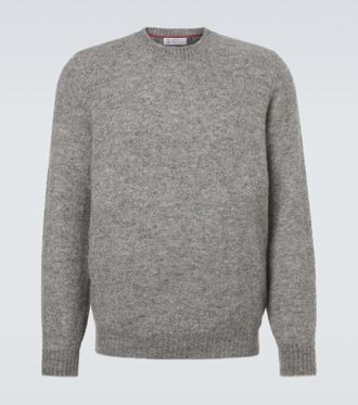 Brunello Cucinelli Alpaca, cashmere, and wool-blend sweater