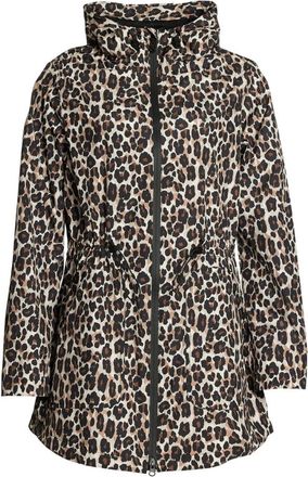 Danwear Luipaard Regenjas - Ademend en Waterdicht - Dames - Parka Jassen - Veelkleurig - 2XL - Polyester - Jassen