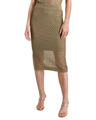 DKNY Open Stitch Corded Skirt