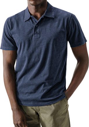 Generic Polo Shirts for Men Retro Distressed Washed Shirt Short Sleeve 1/4 Button Collared Golf Tops Performance Tennis Tees Camisetas para Hombre Polo Chemis