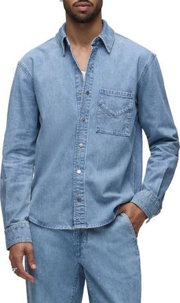 Hudson Denim Snap-Up Shirt in Camden at Nordstrom, Size Xx-Large