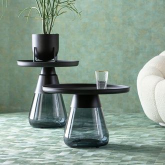 Kare Design Mesa auxiliar bottiglia smoke 60cm