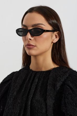 Celine Triomphe Mini Sunglasses, Unisex, Black