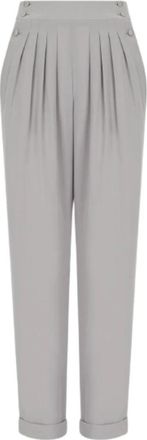 Giorgio Armani Wide Broeken - Dames - Wijde Broeken - Grijs - L - Broeken