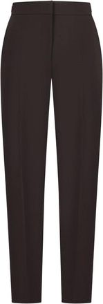 Max Mara Pantalones rectos Mxmacino - Trousers - Mujer - Marr&oacute;n - 2XS