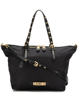 Moschino Borsa tote con logo - Nero