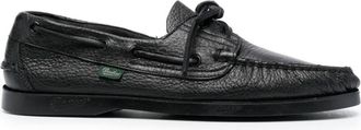 Paraboot snakeskin-effect calf-leather loafers - men - Rubber/Calf Leather/Calf Leather - 7 - Black