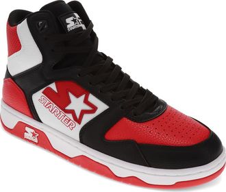 Starter Breakaway 88 Mid Sneakers in Black/white/red at Nordstrom, Size 11.5