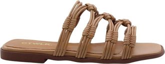 Catwalk Brazilie Design Slippers - Dames - Sandalen - Bruin - 36 EU - Leer - Schoenen