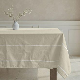 Muare Home Mantel antimanchas 100% algod&oacute;n beige 100x155 cm