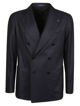 Tagliatore Double-Breasted Wool-Cashmere Montecarlo Blazer