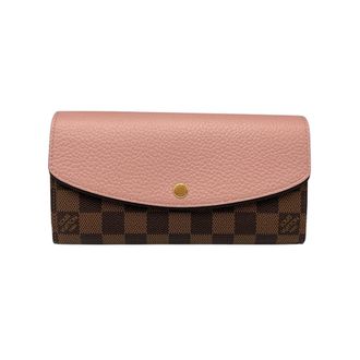 Louis Vuitton Ebene Magnolia Damier Canvas Long Wallet (Bi-Fold) (Pre-Owned)