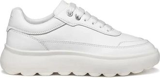 Geox D Spherica Ec 4.1 - Dames - Sneakers - Wit - 41 EU - Leer - Schoenen